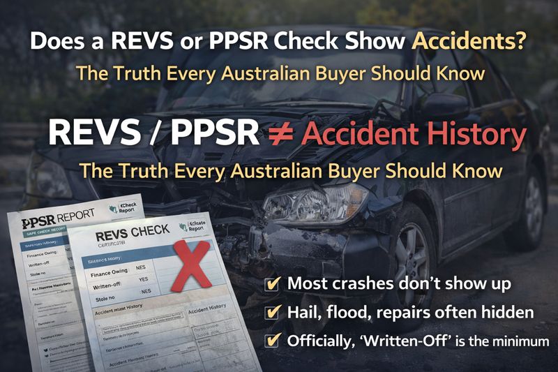 Does a REVS or PPSR Check Show Accidents? The Truth Every Australian Buyer Should Know