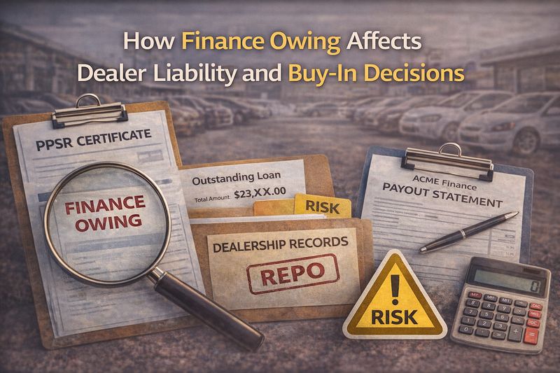 How Finance Owing Affects Dealer Liability and Buy-In Decisions